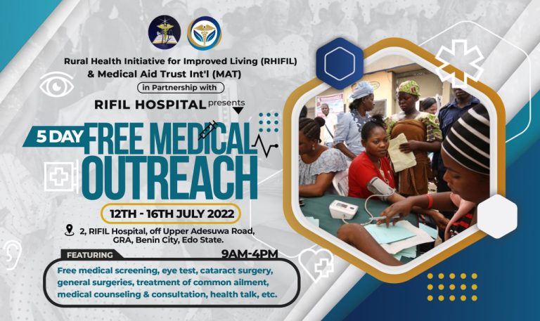 5 Day Free Medical Outreach At Benin City